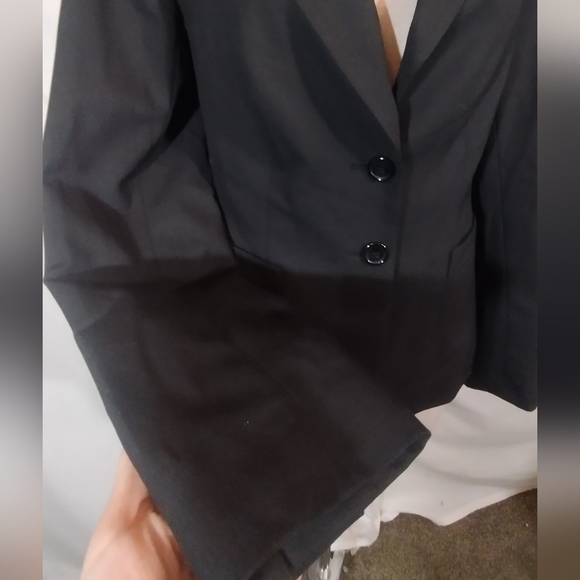 The Limited Blazer buttonUp Jacket, Women, Black, Spread Collar, Long Sleeve, 8 - Picture 7 of 11